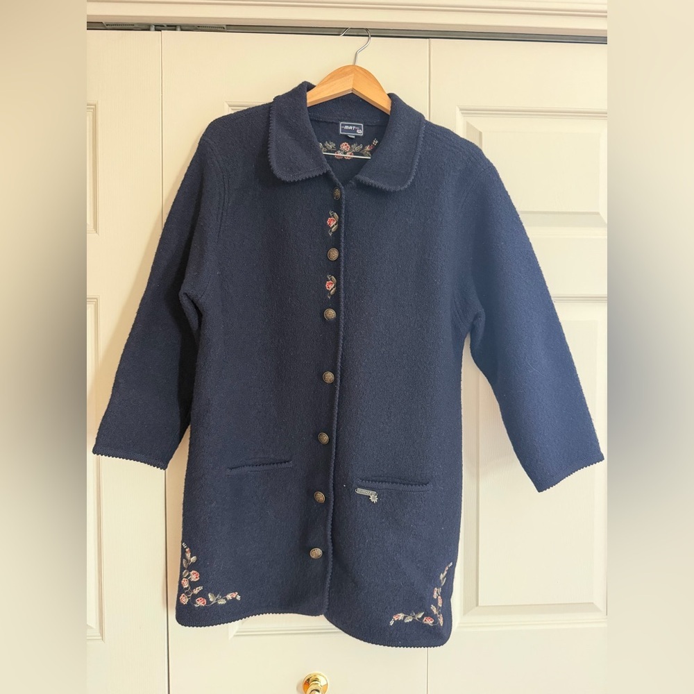 MAT BOILED WOOL VEST